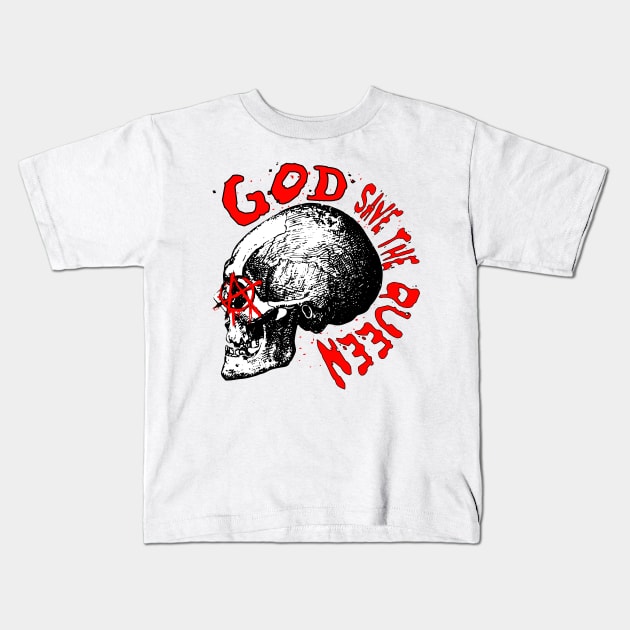 PUNK - God Save the Queen Kids T-Shirt by ryanmpete